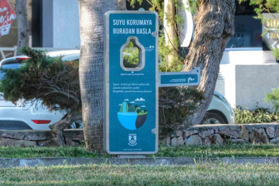 Yeni nesil su sebilleri Bodrum parklarında