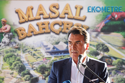 Başkan Dündar çocuklarla masal bahçesini gezdi