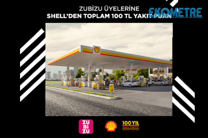 ZUBİZU üyelerine Shell den toplam 100 TL yakıt puan