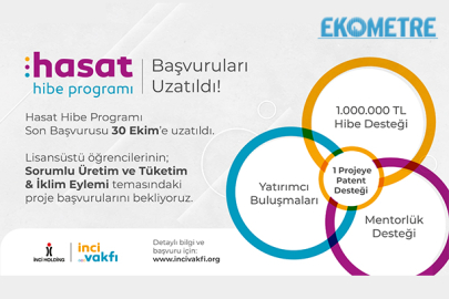 İnci Vakfı, Hasat Hibe Programı nın başvuru tarihi uzatıldı