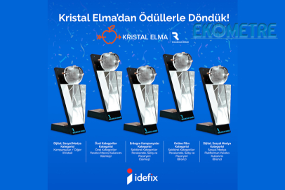 idefix, Kristal Elma da 5 ödülün sahibi oldu