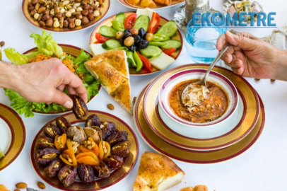 İdeal iftar ve sahur tabağı