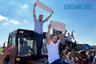 Bursalı çiftçiler tarım politikalarını protesto ediyor