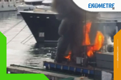 Pendik Marina'da yangın