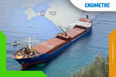 Türk gemisi Kerç Boğazı'nda karaya oturdu