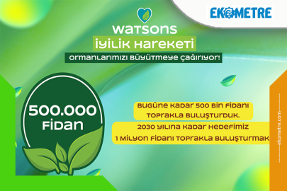 Watsons Türkiye’den 500 bin fidan bağışı