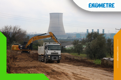 20 bin metrekarelik alanda yol çalışması