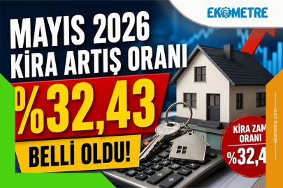 Mayıs 2026 kira artış oranı yüzde 32,43 olarak belirlendi