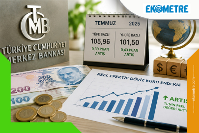 Türk lirasının reel değeri temmuzda yükseldi