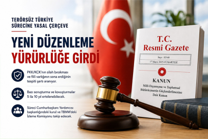 Terörsüz Türkiye sürecine yasal çerçeve