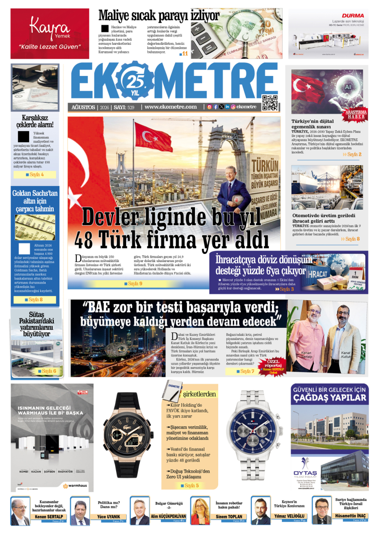 Ağustos 2026, Sayı: 529