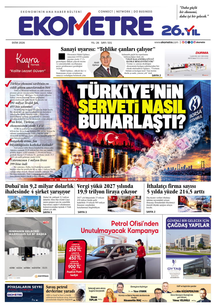 Ekim 2026, Sayı: 531