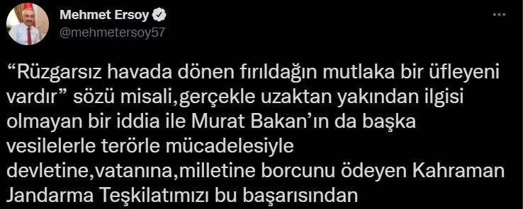 Bakan Yardımcısı Ersoydan CHPli Bakana yanıt: “Mehmetçiğin dini inanç ve ibadetleri üzerinden yıpratılmasına asla izin verilmeyecektir”