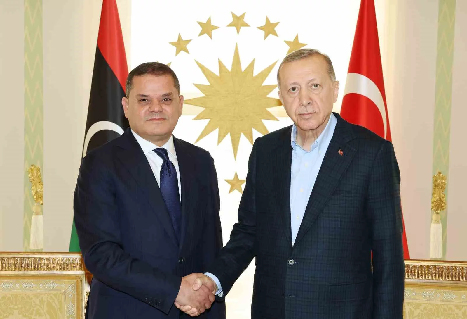 Cumhurbaşkanı Erdoğan, Libya Başbakanı Abdülhamid Dibeybeyi kabul etti