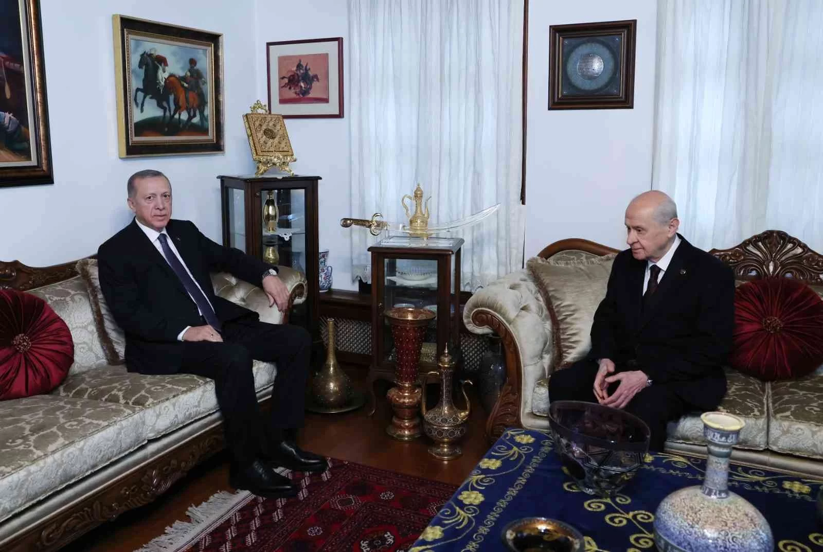 Cumhurbaşkanı Erdoğandan MHP lideri Bahçeliye ziyaret