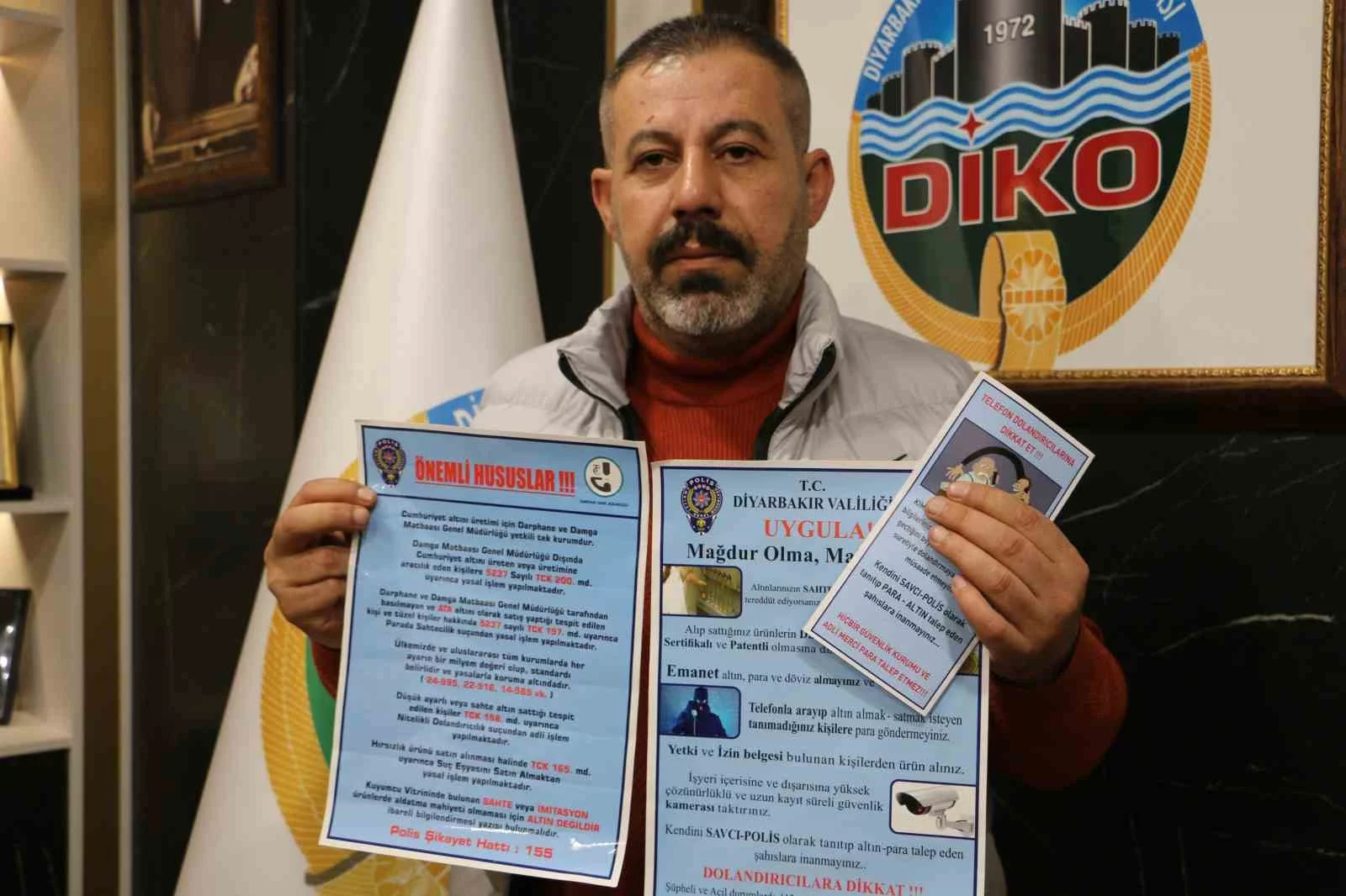 Diyarbakırda esnaf ve vatandaş yasadışı ziynet eşyalarına karşı bilgilendiriliyor