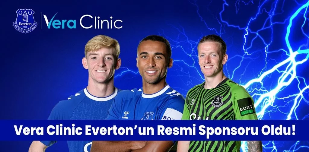 İngiliz takımı Evertonın Vera Clinic resmi sponsoru oldu