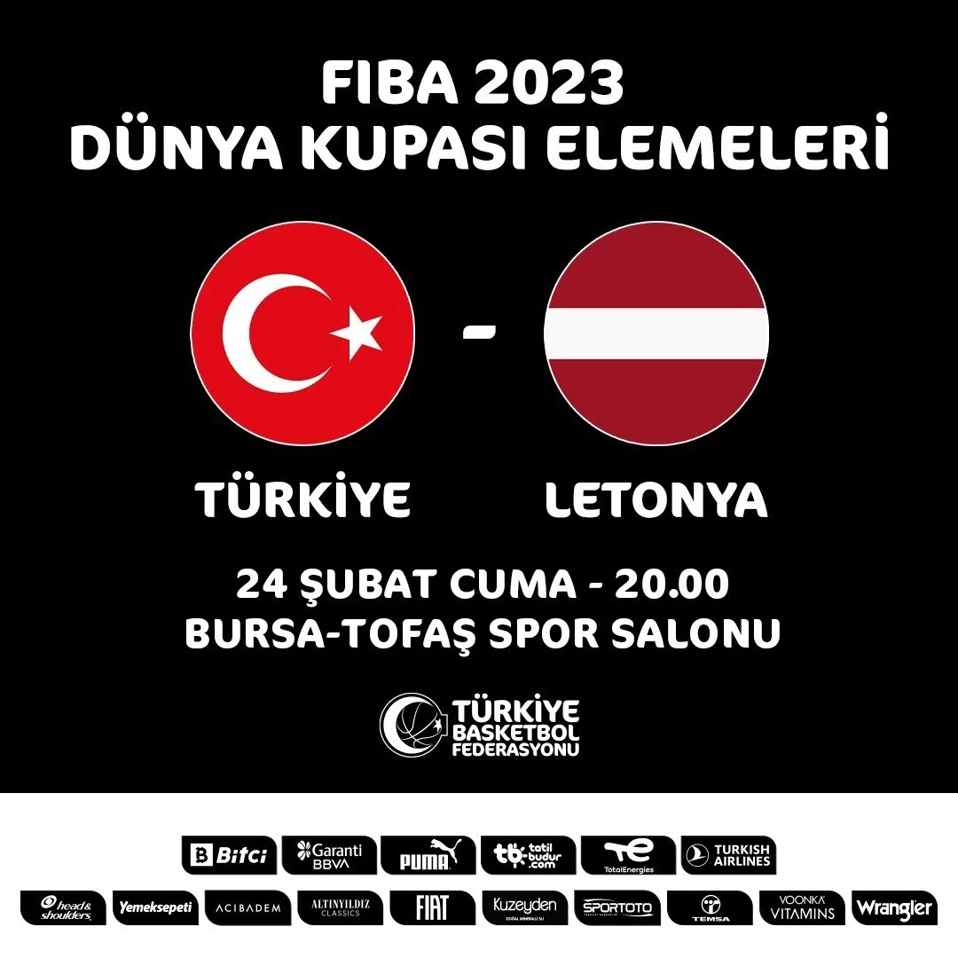 Türkiye - Letonya Maçı Bursada Oynanacak